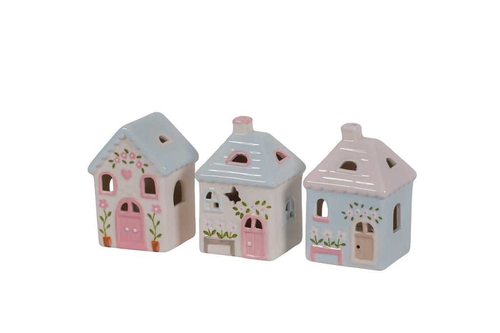 The Spring Ceramic Country Houses Set of Three