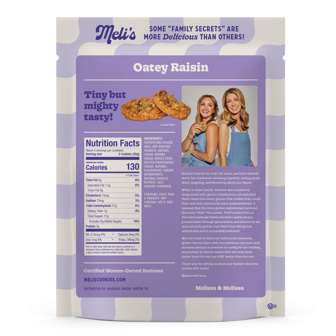 Mini Oatmeal Raisin Cookies: Gluten-Free & Flour-Free