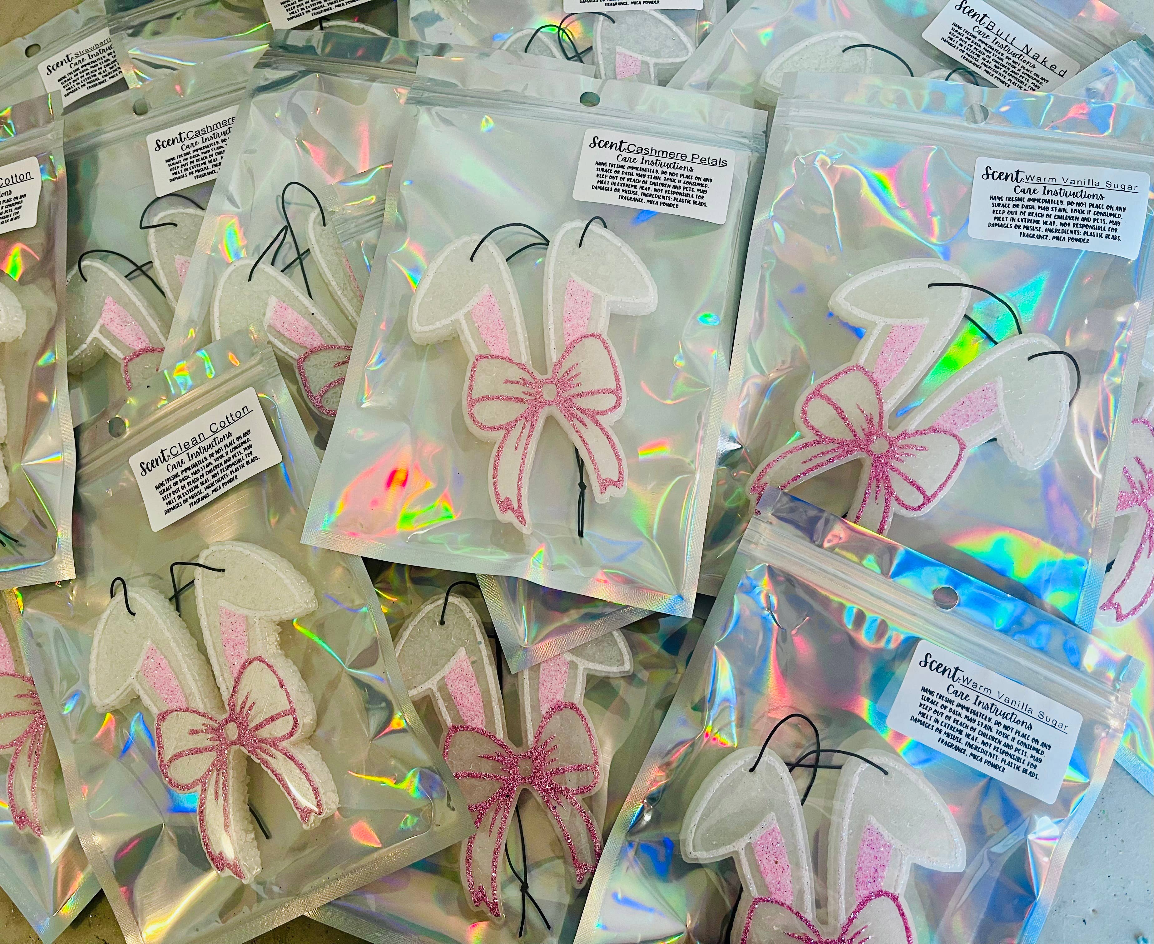 Bunny Bow Car Freshie