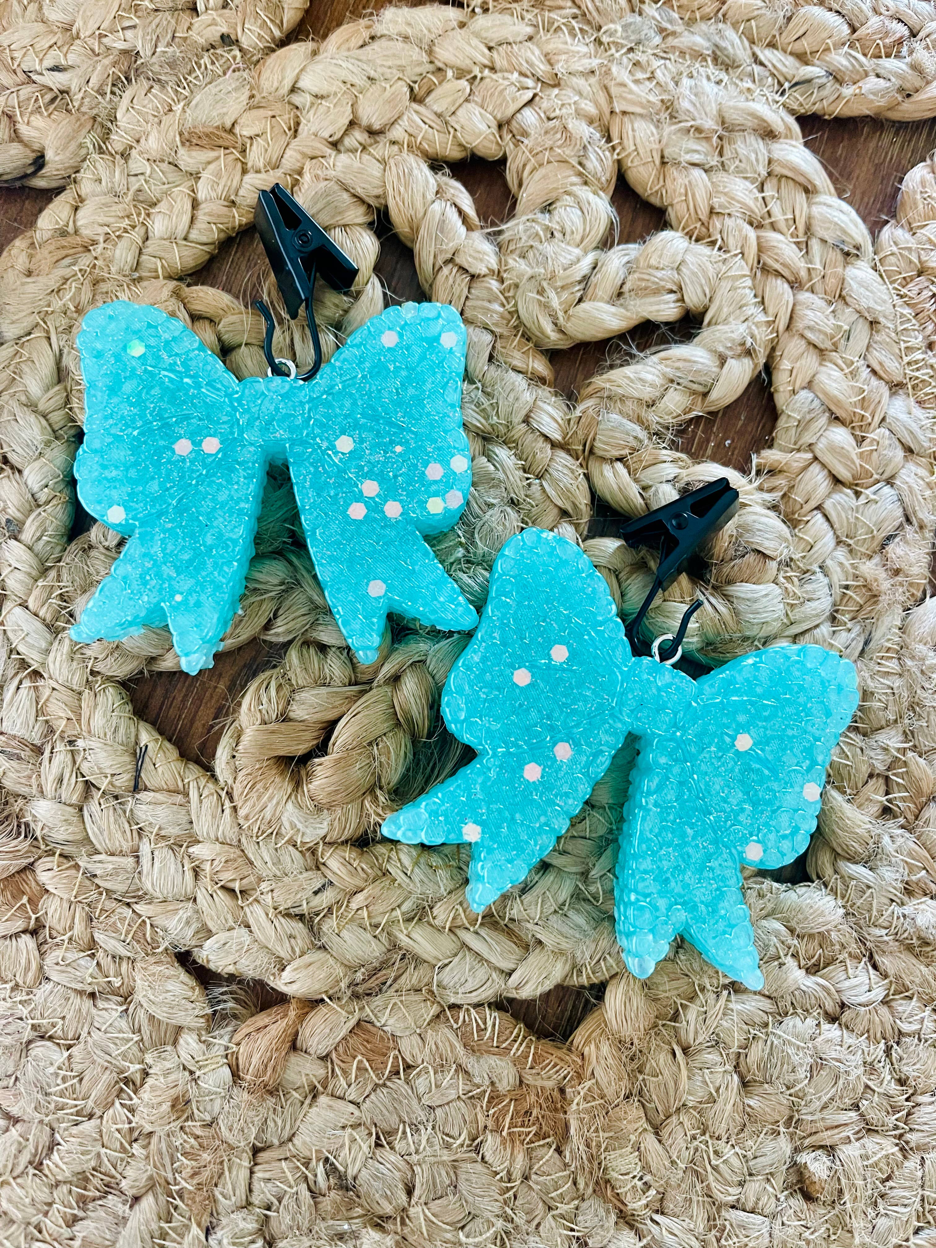Glitter Bow Vent Car Freshie Set of 2