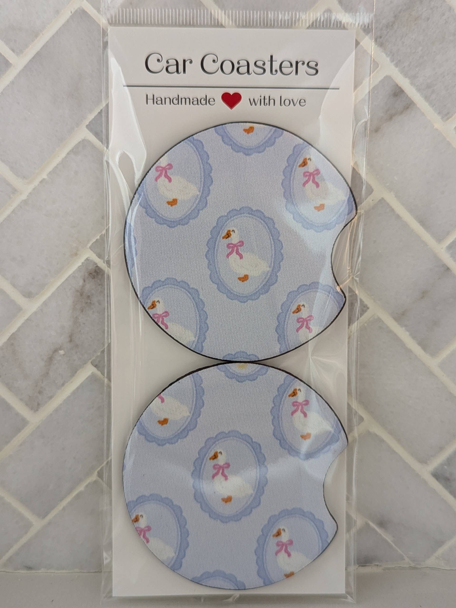 Silly Goose Car Coasters