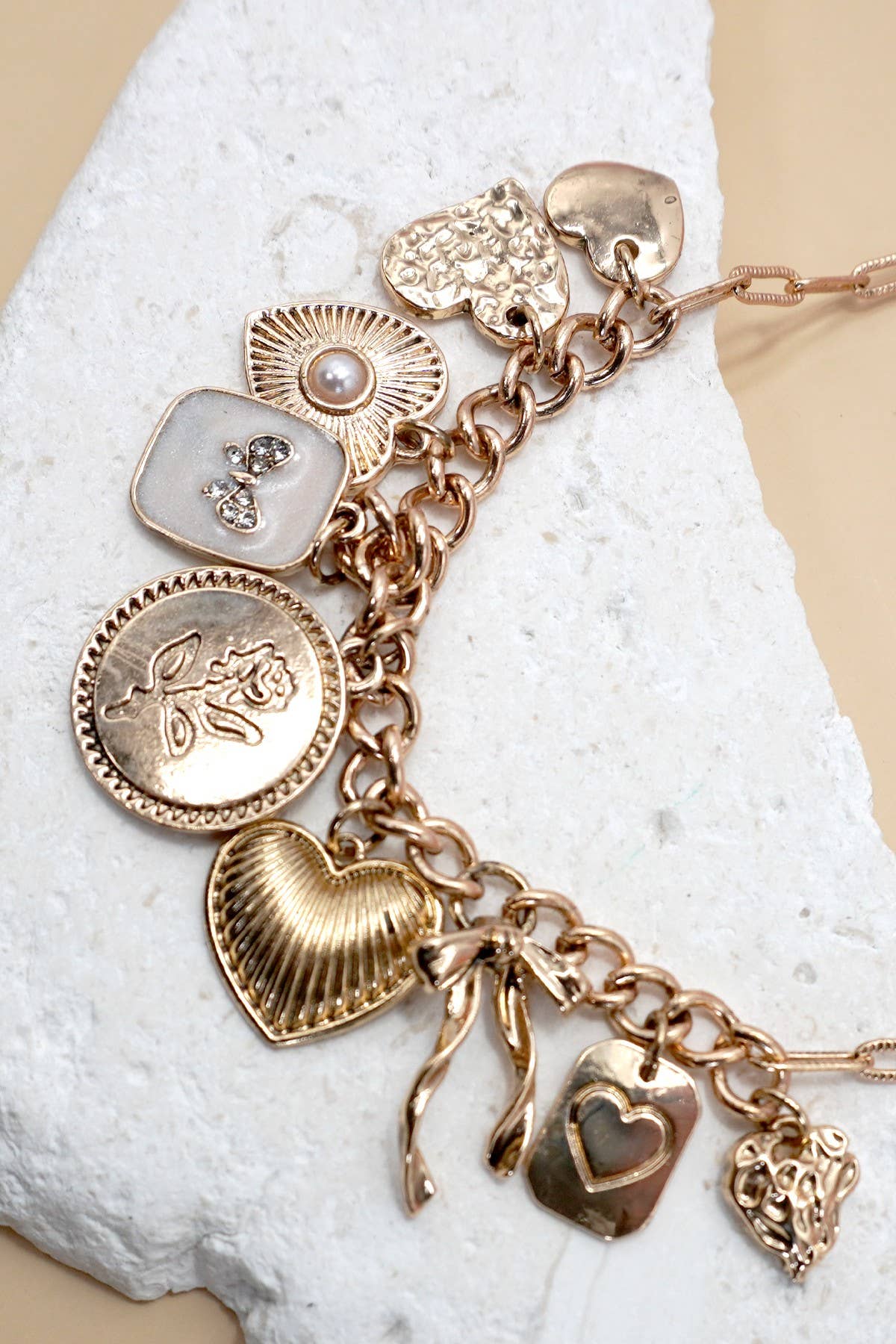 The Cluster Bow Charm Necklace