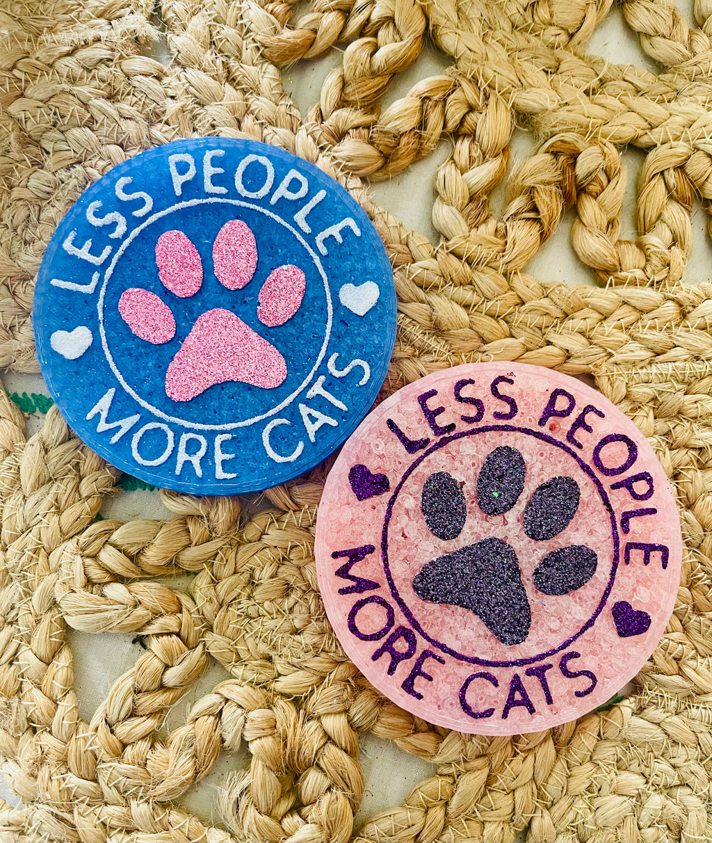 Less People More Cats Car Freshie