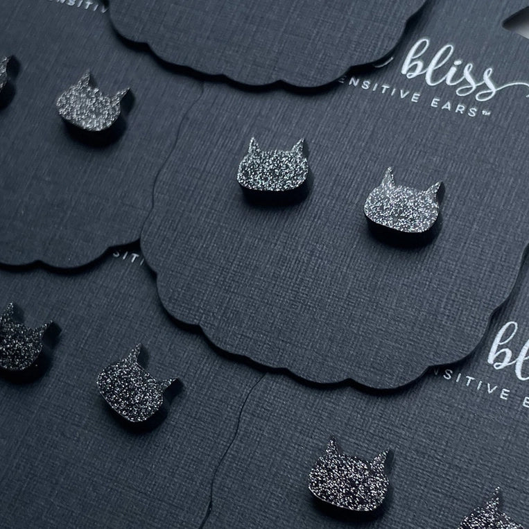 Black Cat Earrings
