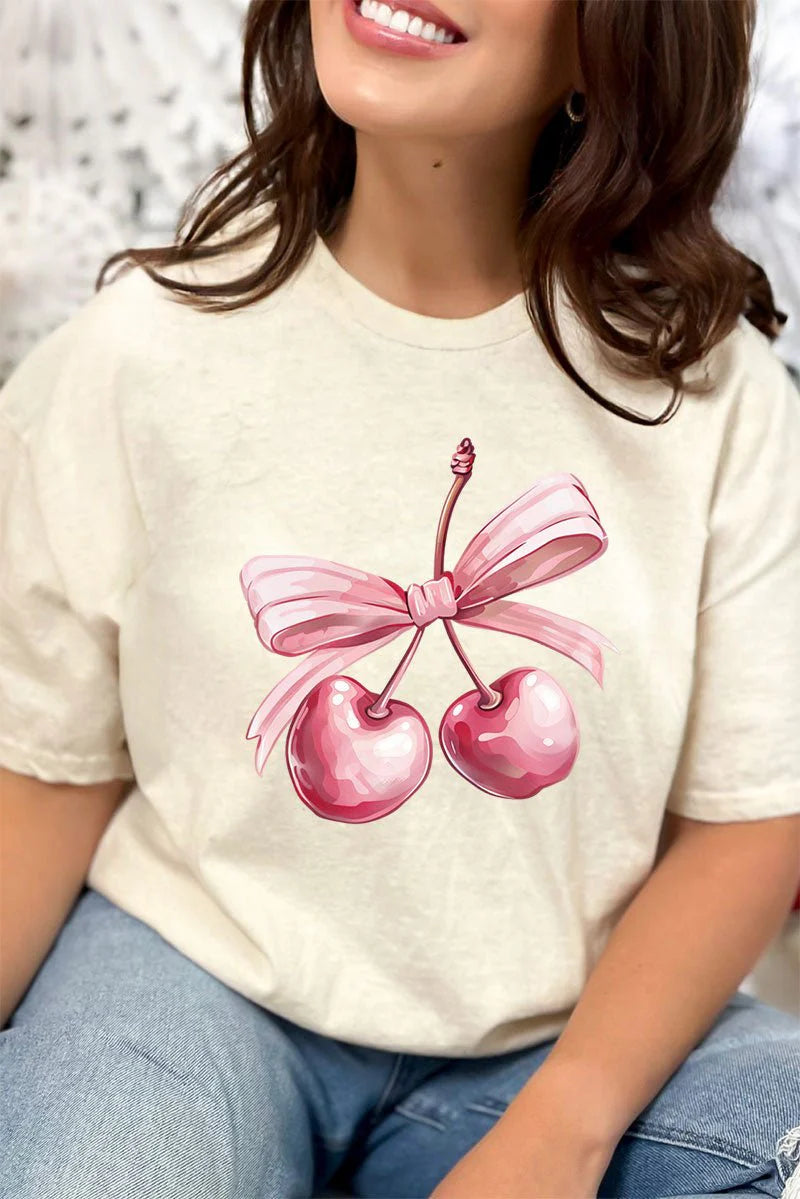 Cherry Bow Graphic Tee
